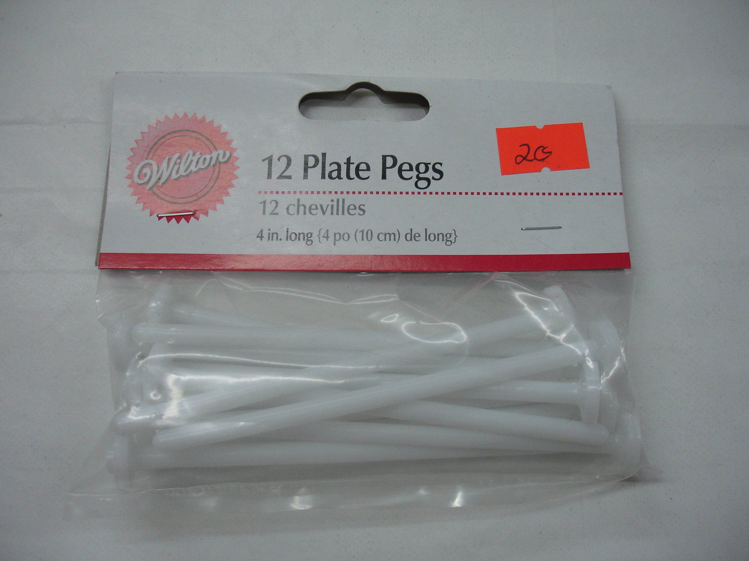 Wilton-12 4" long plate pegs